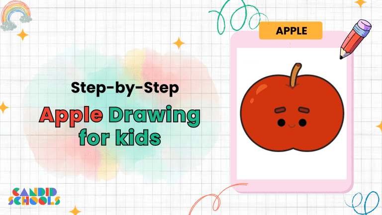Apple Drawing for Kids