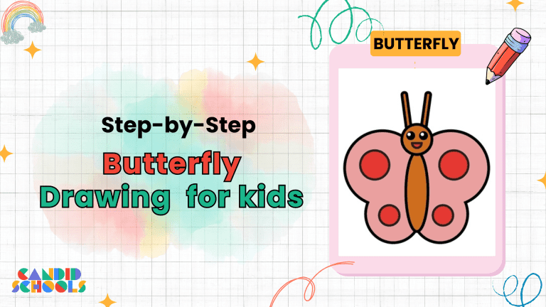 butterfly drawing for kids