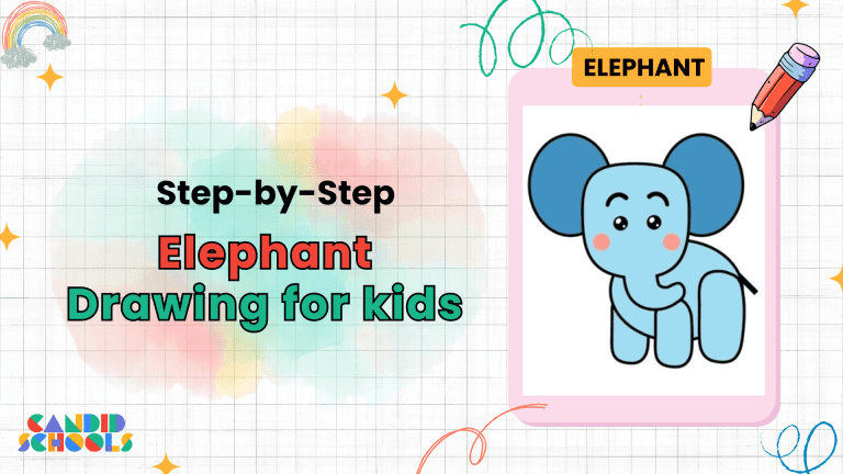 Elephant Drawing for Kids