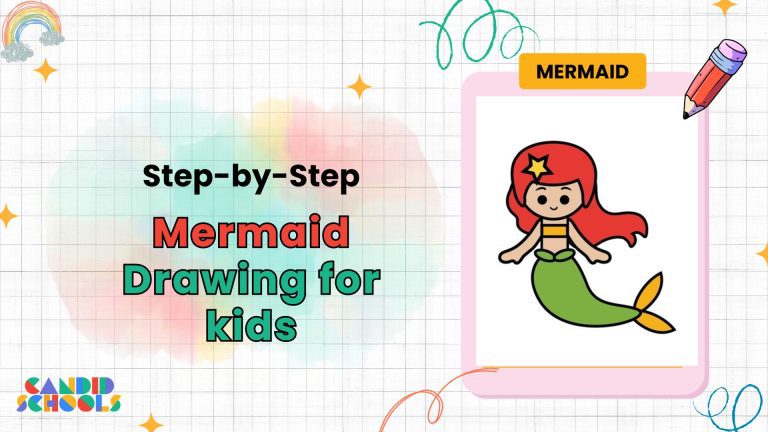 Mermaid Drawing for Kids