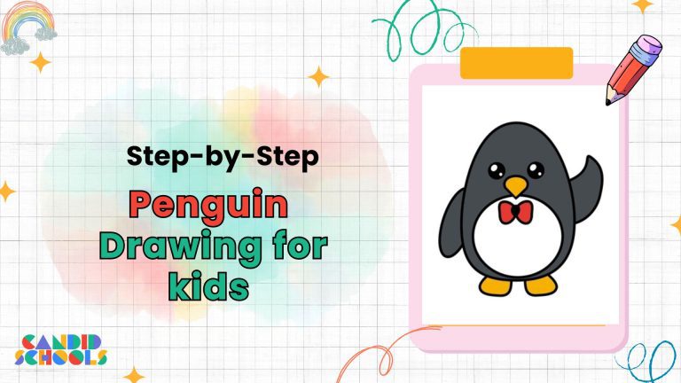 Penguin Drawing for Kids