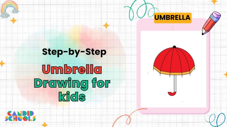 Umbrella Drawing for Kids
