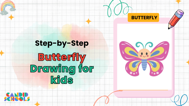 Easy Butterfly Drawing for Kids