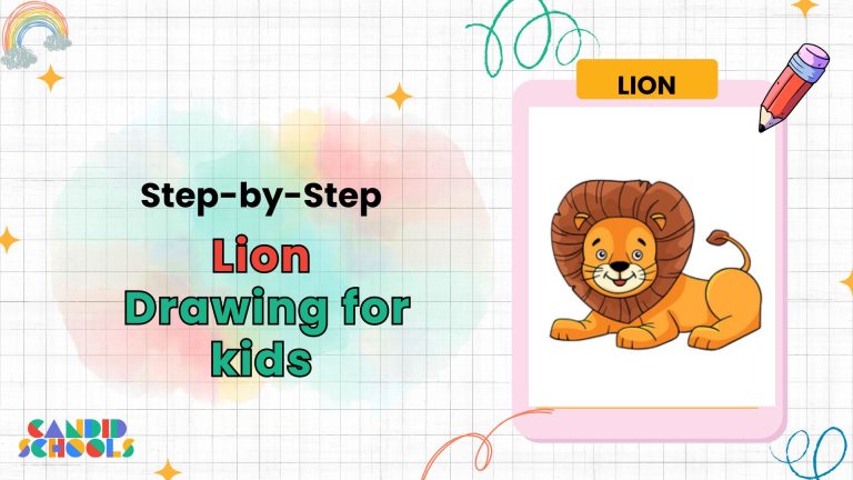 Easy Lion Drawing for Kids