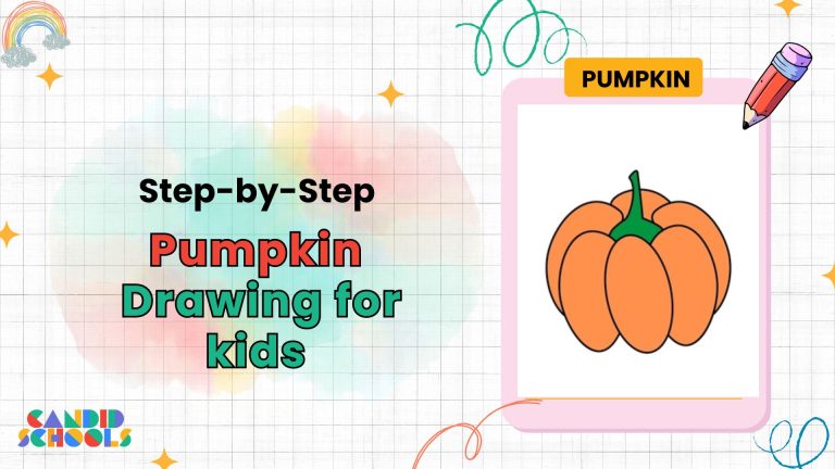 Pumpkin Drawing for Kids