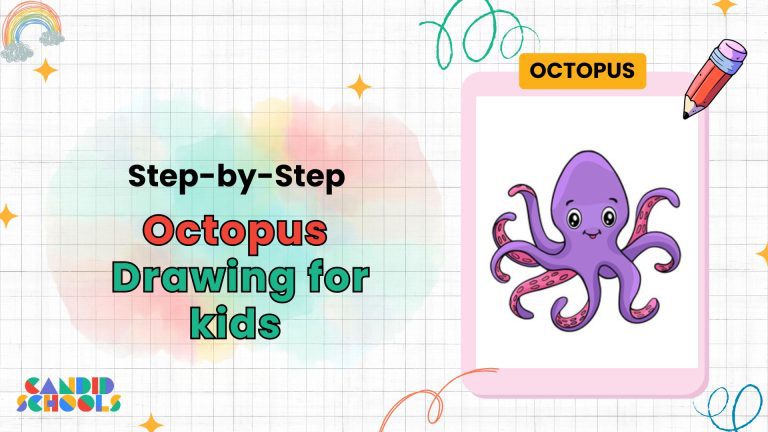 Octopus Drawing for Kids