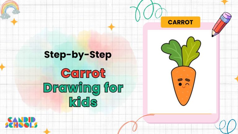 Carrot Drawing for Kids