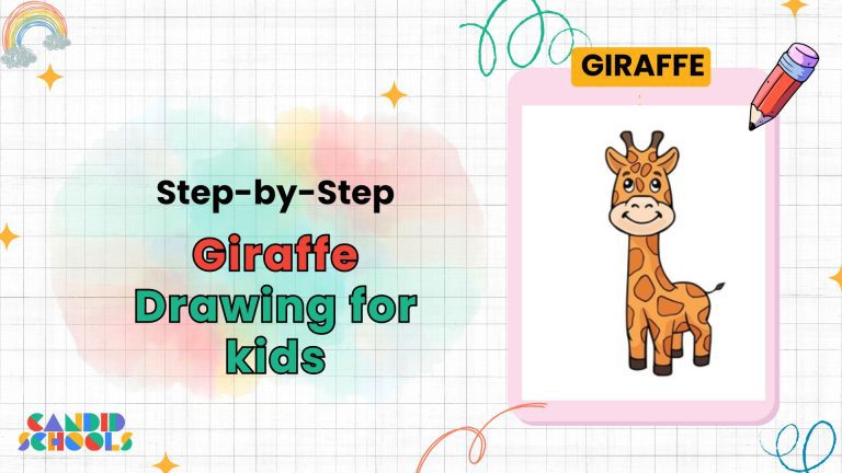 Giraffe Drawing for Kids