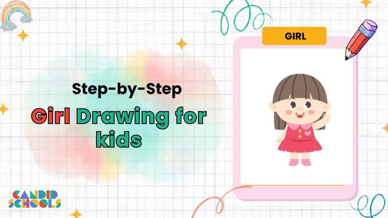 easy Girl drawing for Kids
