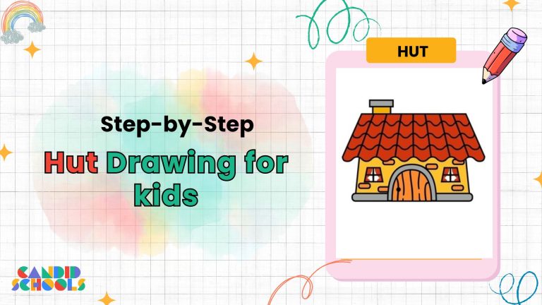 Hut Drawing for Kids