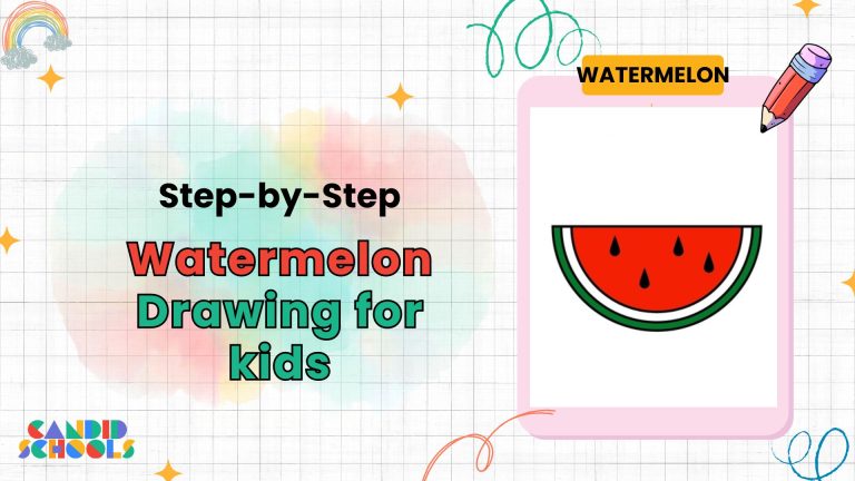 Watermelon Drawing for Kids